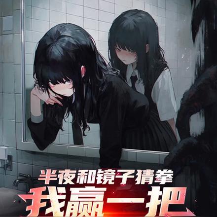 和镜子猜拳赢了的搞笑图片